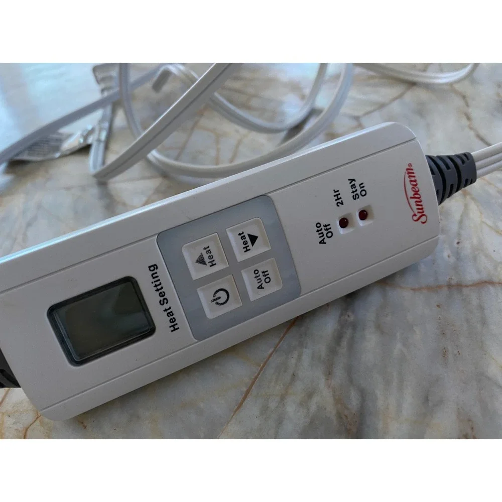Sunbeam Electric Blanket Replacement Controller 4-Pin Digital Display Auto-Off